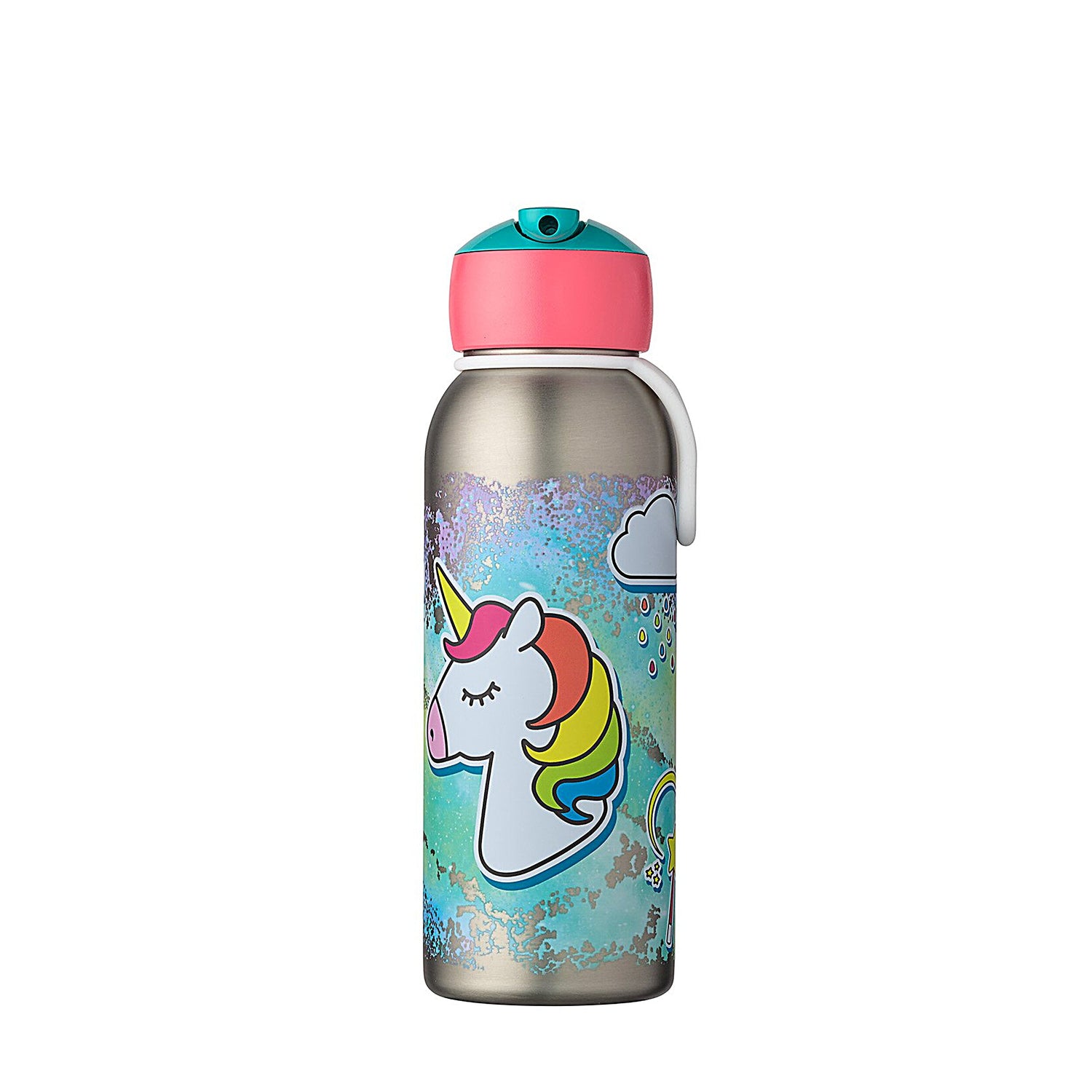 Isoleerfles flip-up Campus 350 ml - Unicorn