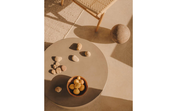 Kave Home - Ronde salontafel Garbet in cement Ø 60 cm