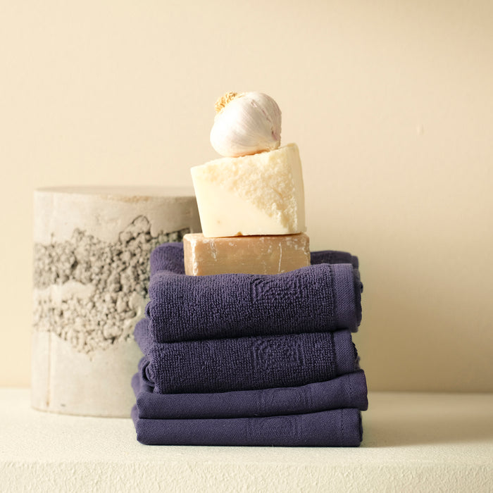 DDDDD theedoek Logo - 60x65 cm - Blue - 6 stuks