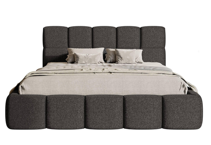 NADUVI Collection Chloe Bedframe 160 x 200 cm - Chenille - Antraciet