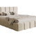 NADUVI Collection Chloe Bedframe 140 x 200 cm - Chenille - Lichtbeige