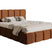 NADUVI Collection Chloe Bedframe 160 x 200 cm - Chenille - Koper