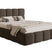 NADUVI Collection Chloe Bedframe 160 x 200 cm - met Opbergvak - Bouclé - Donkerbruin