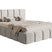 NADUVI Collection Chloe Bedframe 160 x 200 cm - Chenille - Lichtgrijs