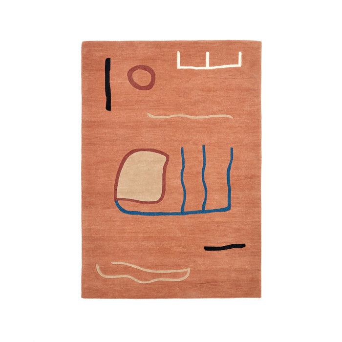 Kave Home - Llorell vloerkleed 100% wol veelkleurig 160 x 230 cm