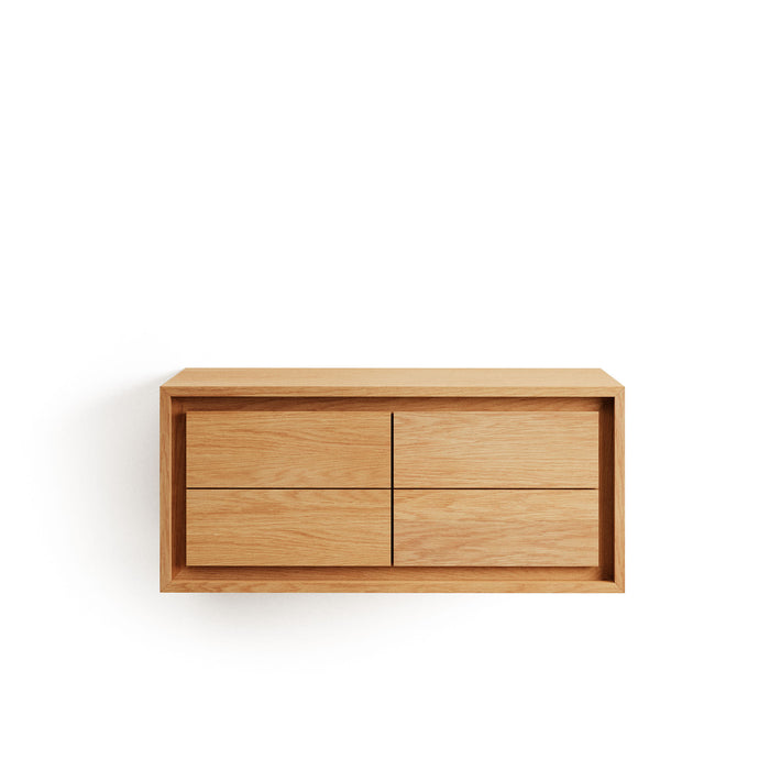 Kave Home - Badkamermeubel Kenta van massief teakhout met natuurlijke