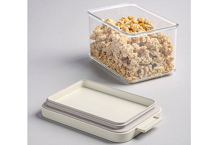 Bewaardoos Omnia rechthoekig 700 ml - Nordic white