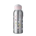 Isoleerfles flip-up Campus 350 ml - Flowers & butterflies