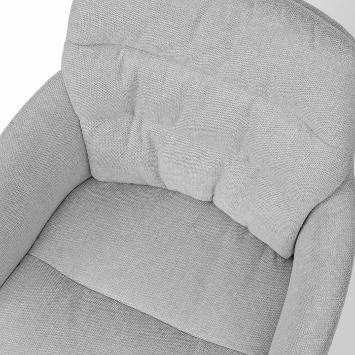 Nolon Noa-Mia Eetkamerstoel Grijs - met Armleuning - Wit