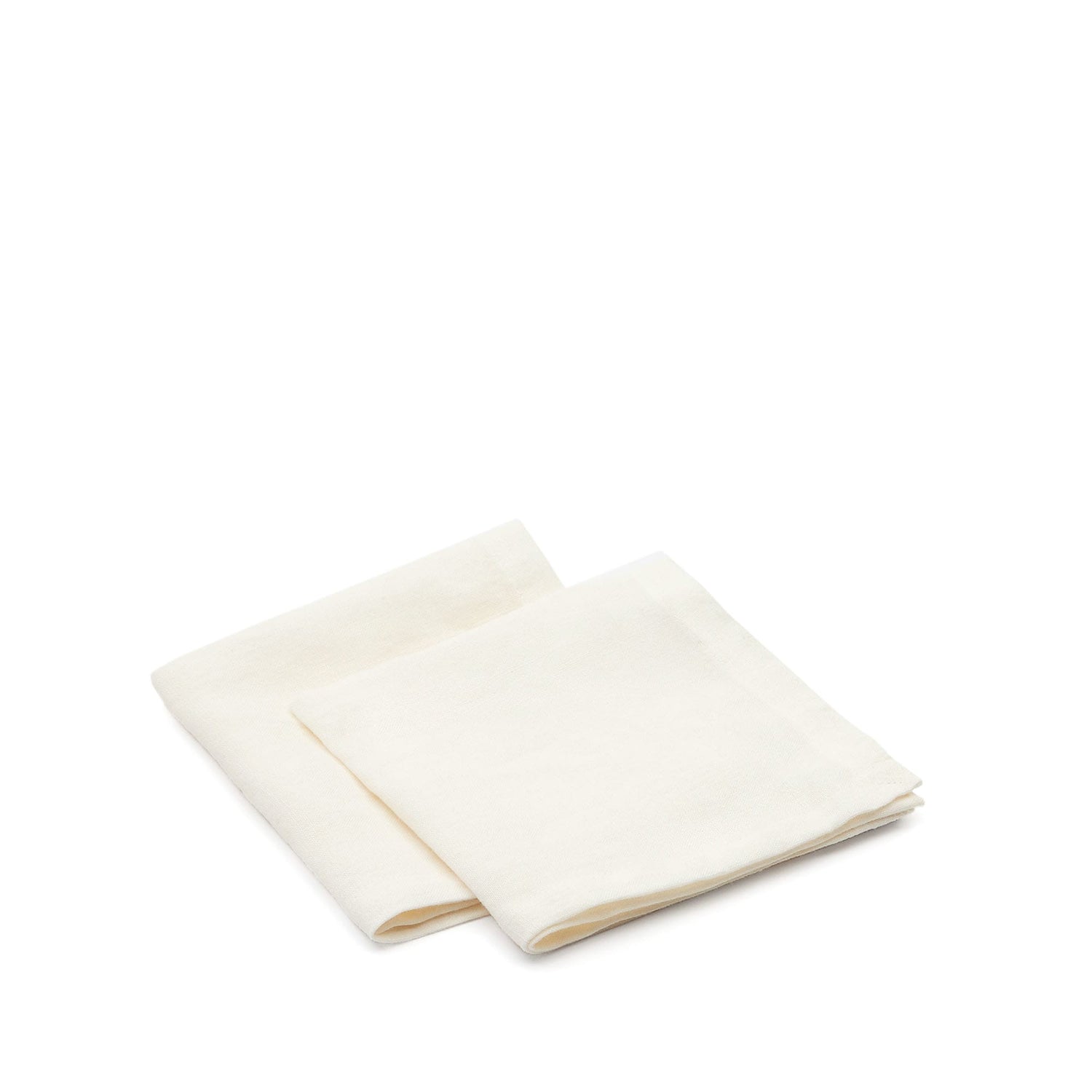 Kave Home - Pals set van 2 servetten 100% linnen wit
