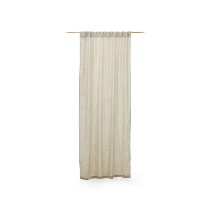 Kave Home - Gordijn Malavella 100% linnen beige 140 x 270 cm