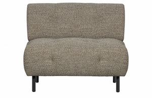 WOOOD Fauteuil Lloyd - Polyester - Bruin Melange - 75x90x90