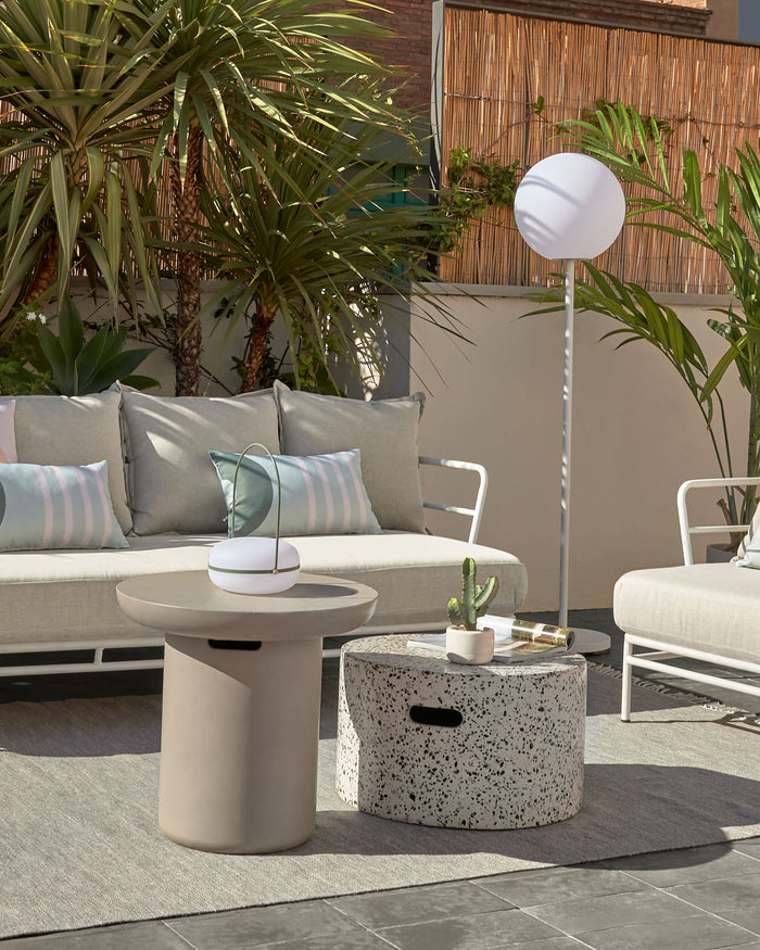 Kave Home - Jenell wit terrazzo koffietafel Ø 52 cm