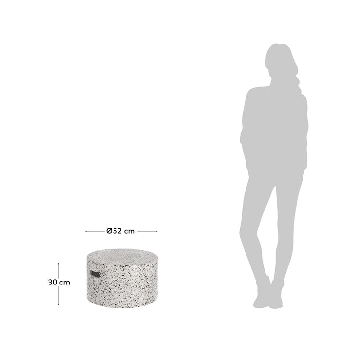 Kave Home - Jenell wit terrazzo koffietafel Ø 52 cm