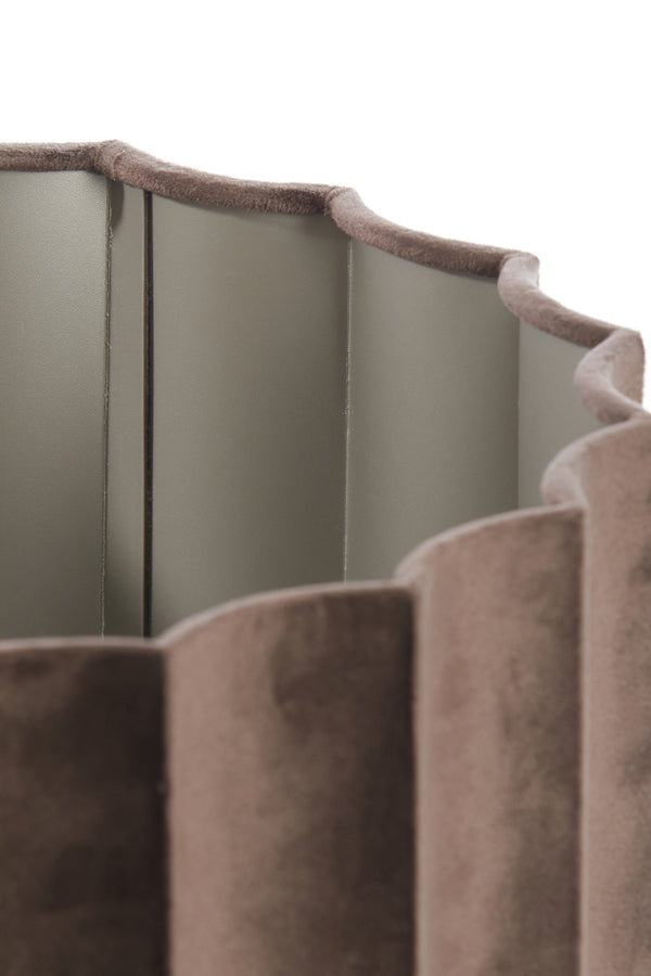 Light&living Kap cilinder 35-35-22 cm DISLI velvet donker bruin