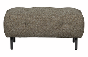 WOOOD Hocker Lloyd - Polyester - Donkerbruin Melange - 45x90x90