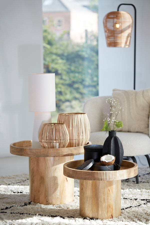 Light & Living Bijzettafel Kalomo - Hout - Ø60cm
