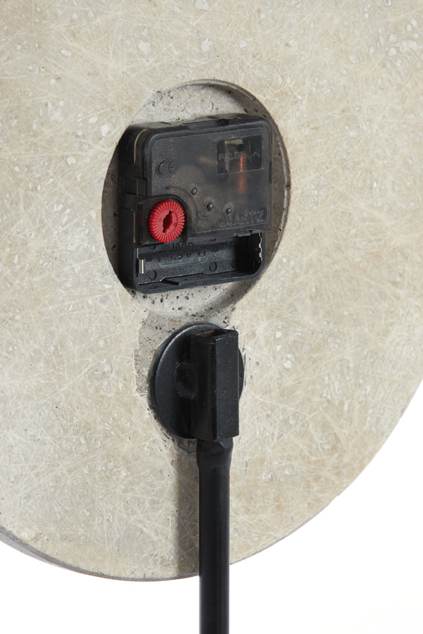 Light&living Klok op voet 25,5x10x42 cm JENAY crème marmer