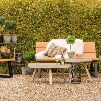 WOOOD Sunny Bijzettafel Buiten - Metaal - Mist - 35 x Ø 80 cm