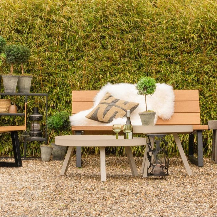 WOOOD Sunny Bijzettafel Buiten - Metaal - Mist - 45 x Ø 60 cm