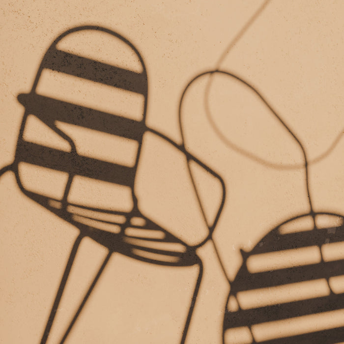 Kave Home - Joncols buitenstoel in aluminium met groen gelakte