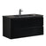 Badplaats Badkamermeubel Set Angela 100cm - Mat Zwart - Zwart