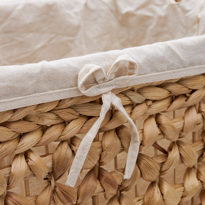 Kave Home - Set van 2 Tressa-wasmanden van natuurvezel 50 cm | 60 cm