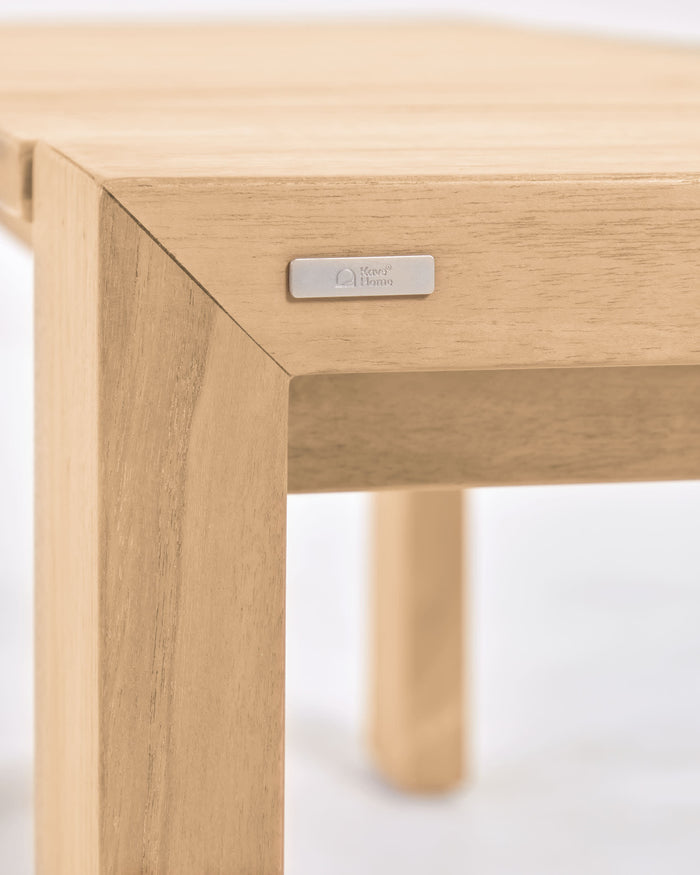 Kave Home - Victoire tuinbank van massief teakhout 135 cm