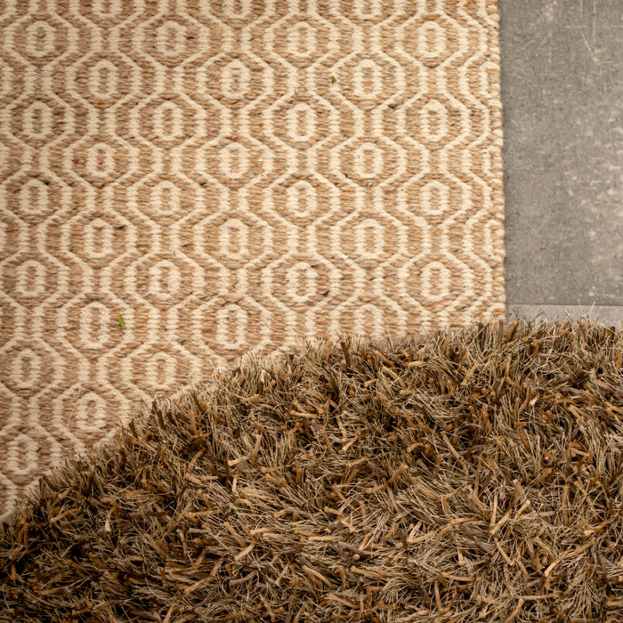 Vloerkleed 240x163 Bodhi - Bruin - Katoen