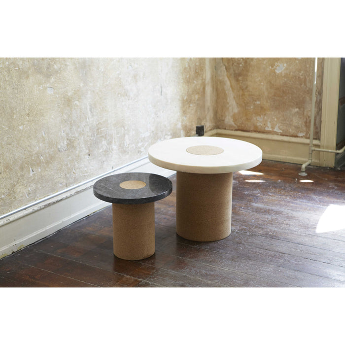 Frama Sintra bijzettafel Ø60 kurk|Ruivina marmer zwart