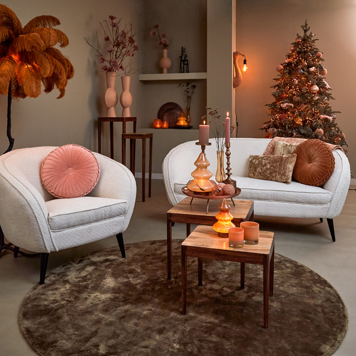 Light & Living - Vloerkleed SITAL - Ø180x2cm - Bruin