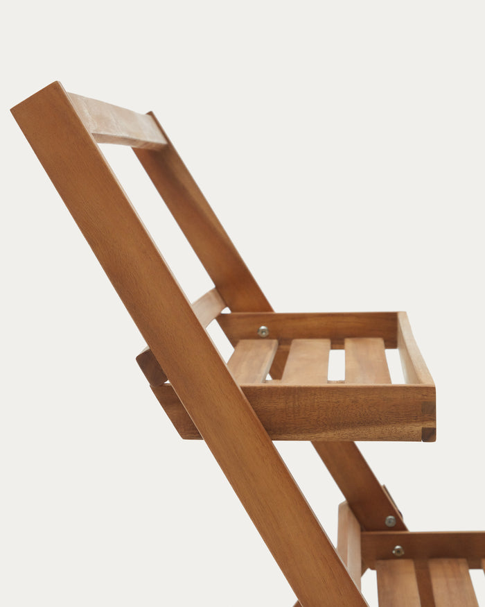 Kave Home - Victora tuinkast gemaakt van massief acaciahout, 70 x 85