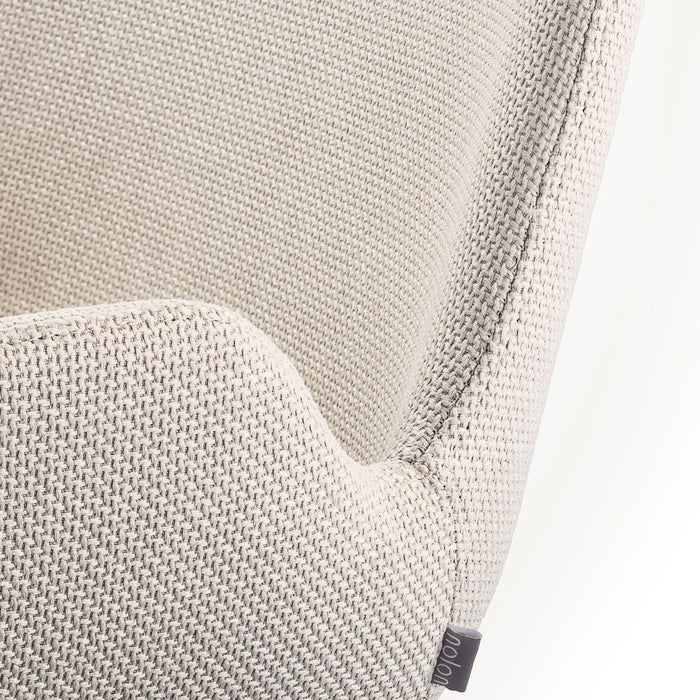 Nolon Nora-Eef Eetkamerstoel Beige - met Armleuning - Zwart
