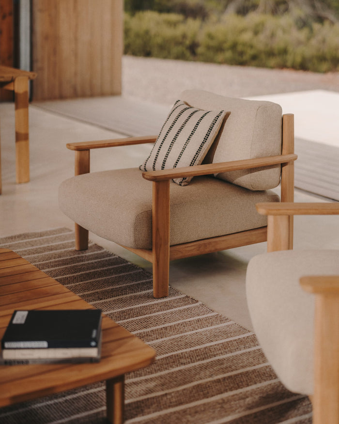 Kave Home - Koffietafel Tirant van FSC 100% massief teakhout 140 x 70