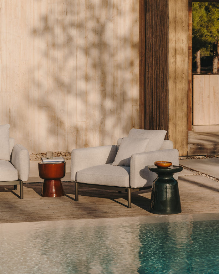 Kave Home - Bijzettafel Mesquida voor buiten gemaakt van keramiek