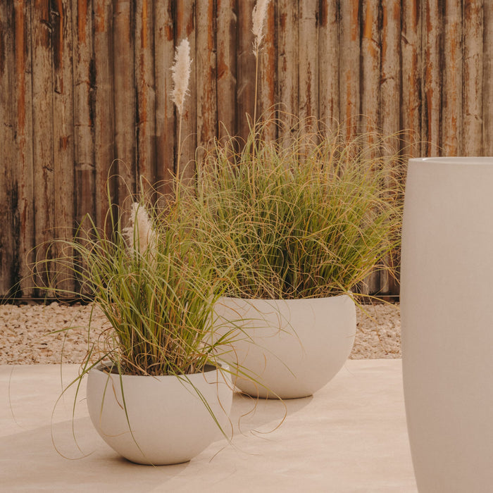 Kave Home - Grau Bloempot van wit cement Ø 56 cm