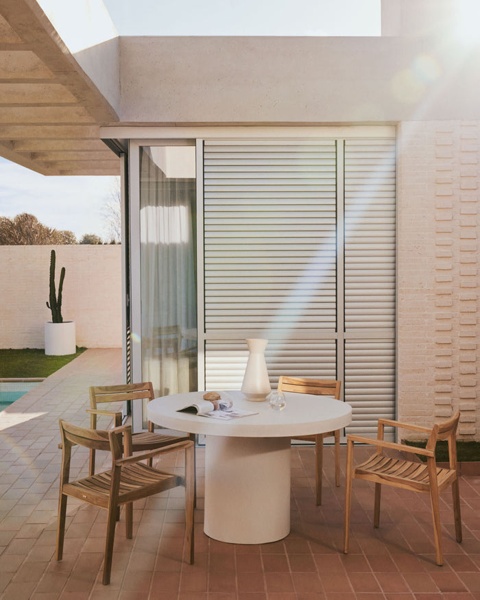 Kave Home - Victoire tuinstoel van massief teakhout