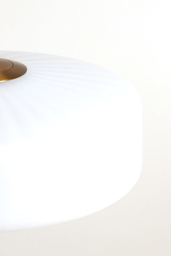 Light & Living - Hanglamp PLEAT - Ø30x17cm - Wit
