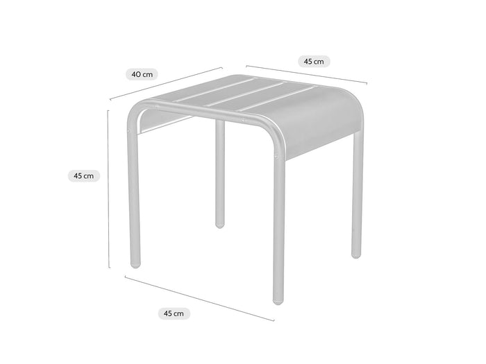 MaximaVida metalen bijzettafel krukje Max 45 cm olijfgroen