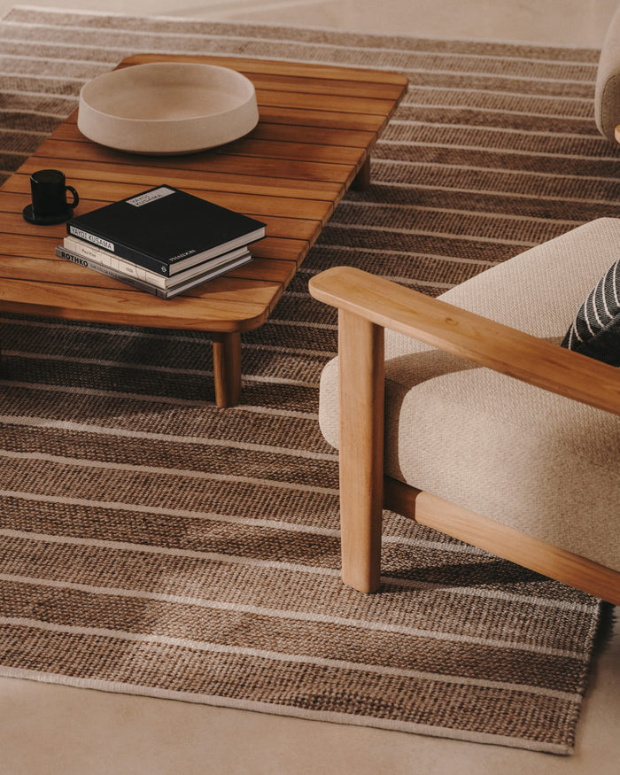 Kave Home - Fauteuil Tirant van FSC 100% massief teakhout