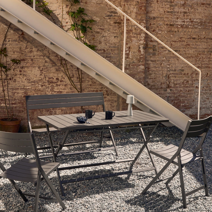 Kave Home - Opvouwbare Buitenbank Torentje van aluminium met