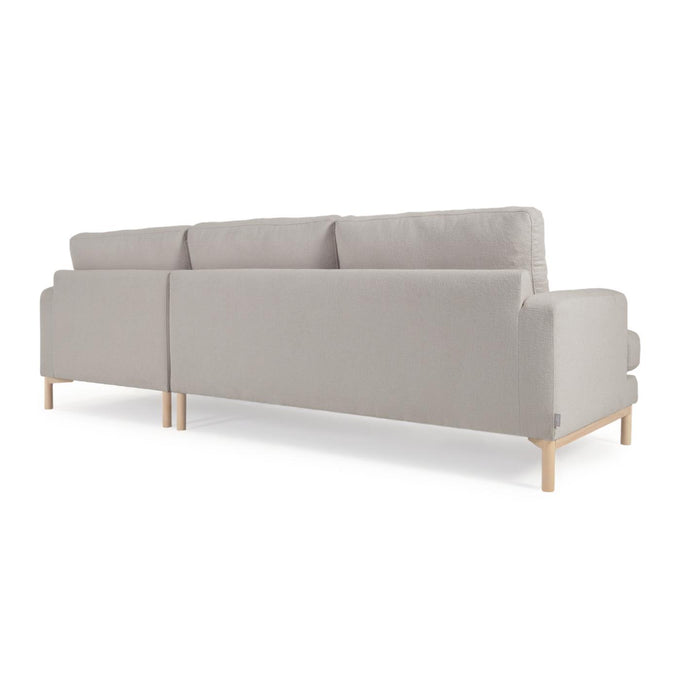 Kave Home - Mihaela 3-zitsbank met chaise longue rechts in grijs