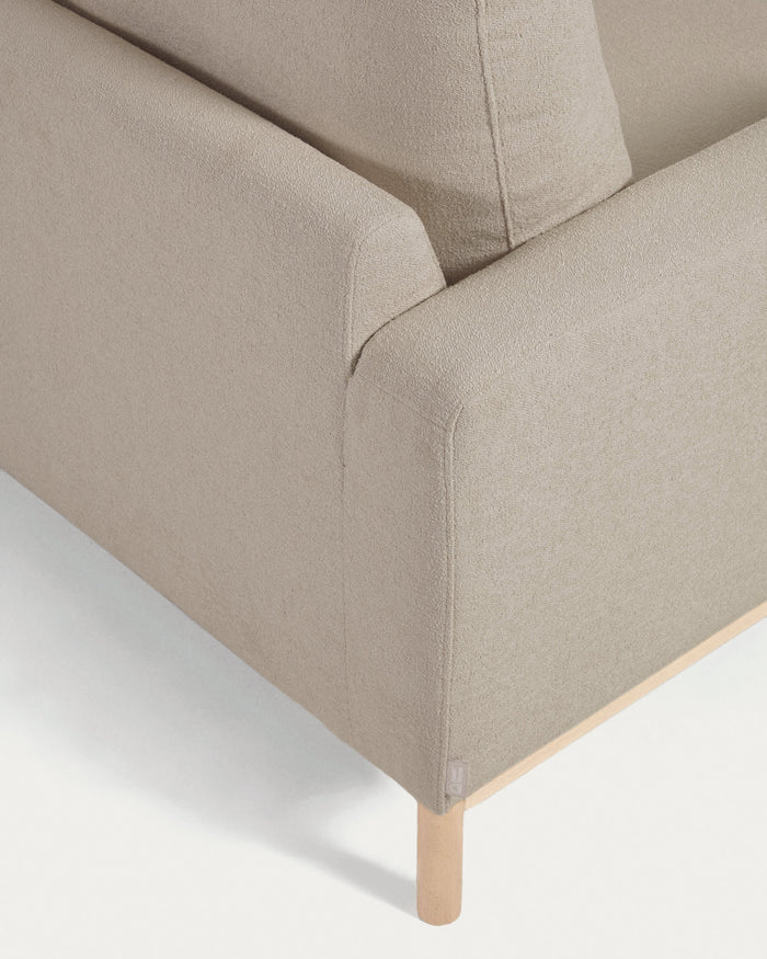 Kave Home - Mihaela 3-zitsbank met chaise longue rechts in grijs