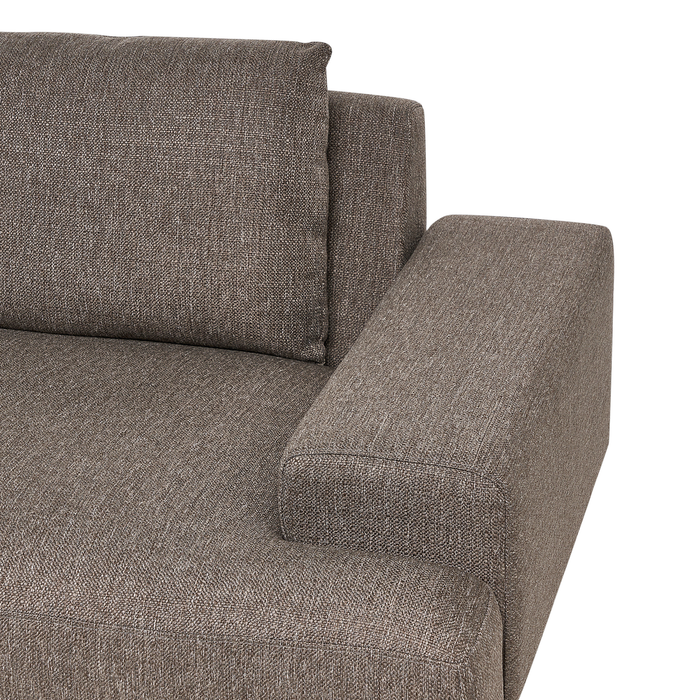 Beliani - MARIFERD - Hoekbank - Bruin - Linkszijdig - Polyester