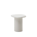 Kave Home - Bijzettafel Macarella van wit cement 48 x 47 cm