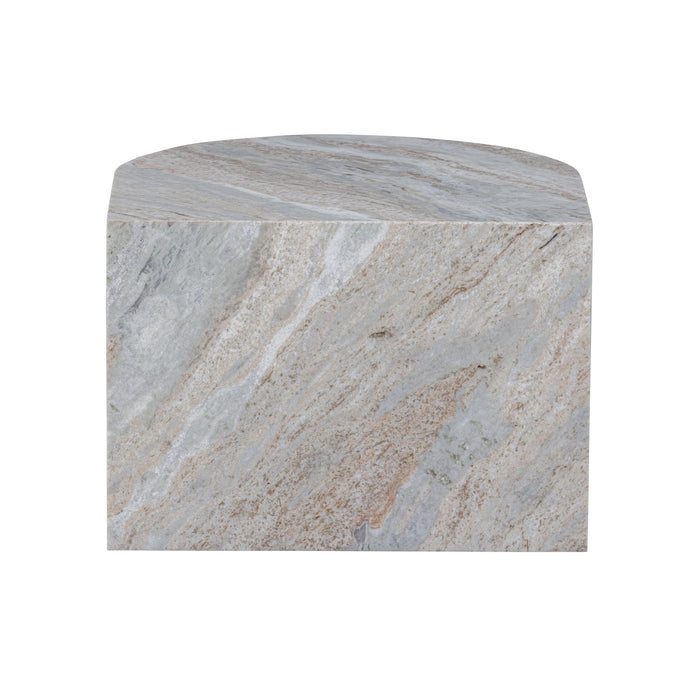 WOOOD Xhail Bijzettafel - Marmer - Naturel - 35x50x50