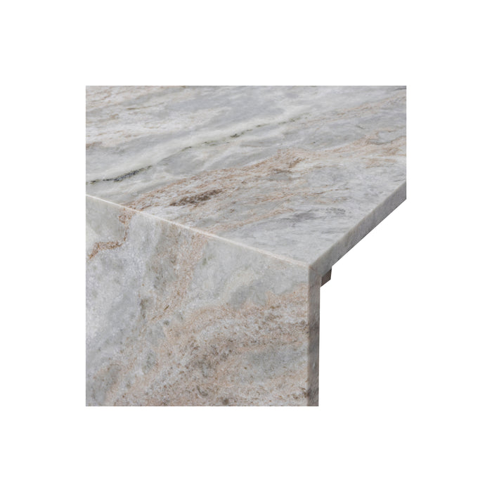 WOOOD Xhail Bijzettafel - Marmer - Naturel - 35x50x50