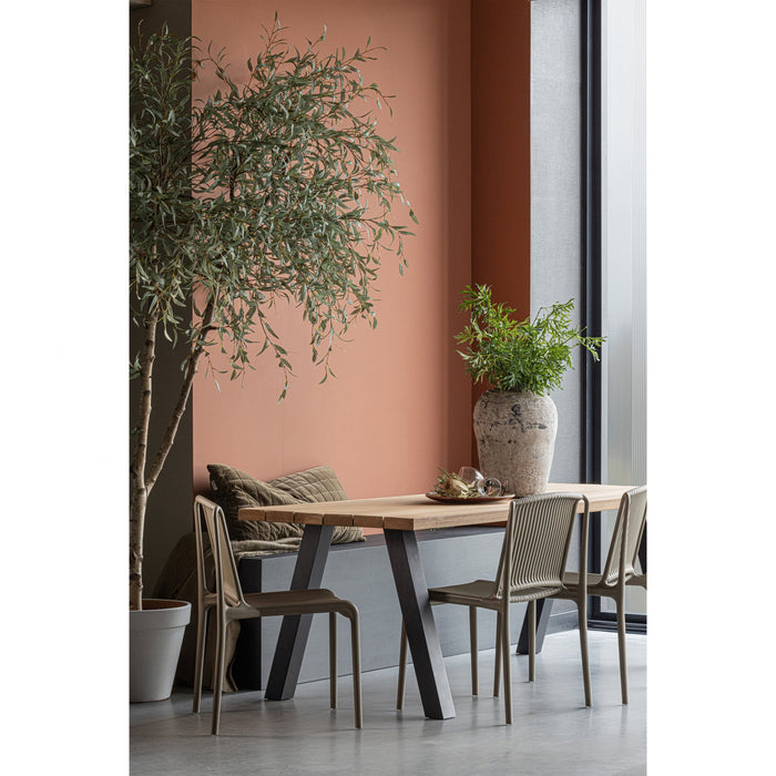 WOOOD Billie Eetkamerstoel - Kunststof - Jungle - Set van 2