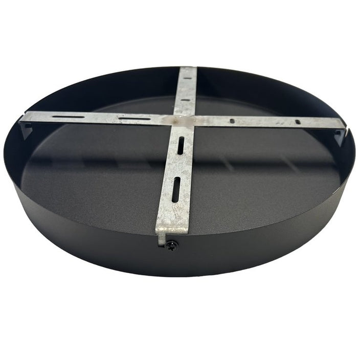 Freelight Plafondplaat Mat Zwart  45cm Ø