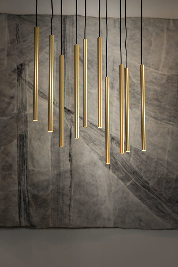Nowodvorski Hanglamp Laser Brass 10 lichts L 78 cm B 20 cm zwart - mes